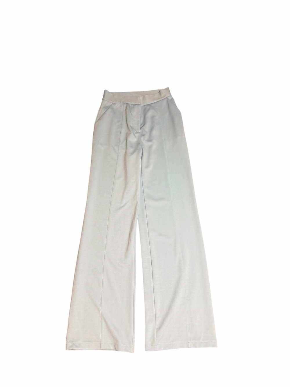 Rivir Tailored High-Waist Wide Leg Pants in Light blue